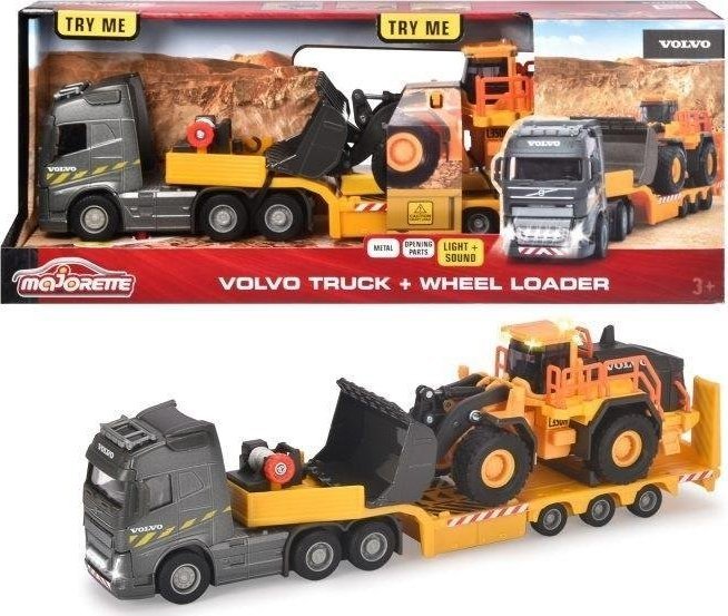 Majorette Volvo Truck and Loader 35cm Rotaļu auto un modeļi