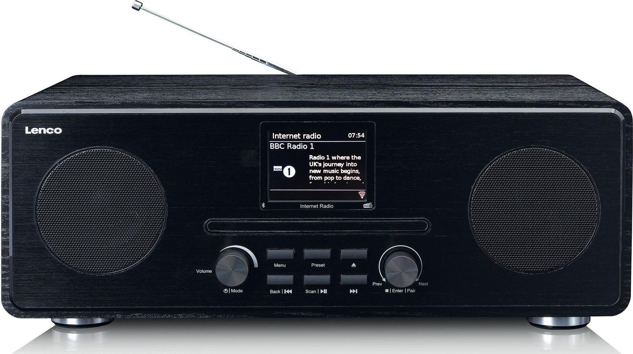 Lenco Internet radio DIR-260BK Black radio, radiopulksteņi
