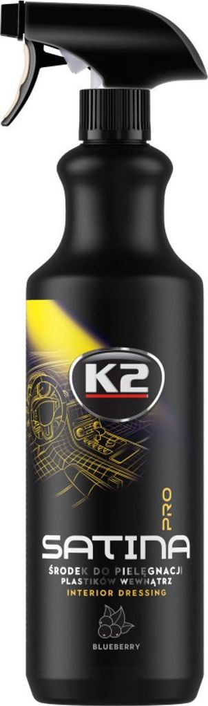 K2 K2 Satina PRO Interior Dressing kokpit matowy Blueberry 1000ml uniwersalny 7400-uniw (5906534017413) auto kopšanai