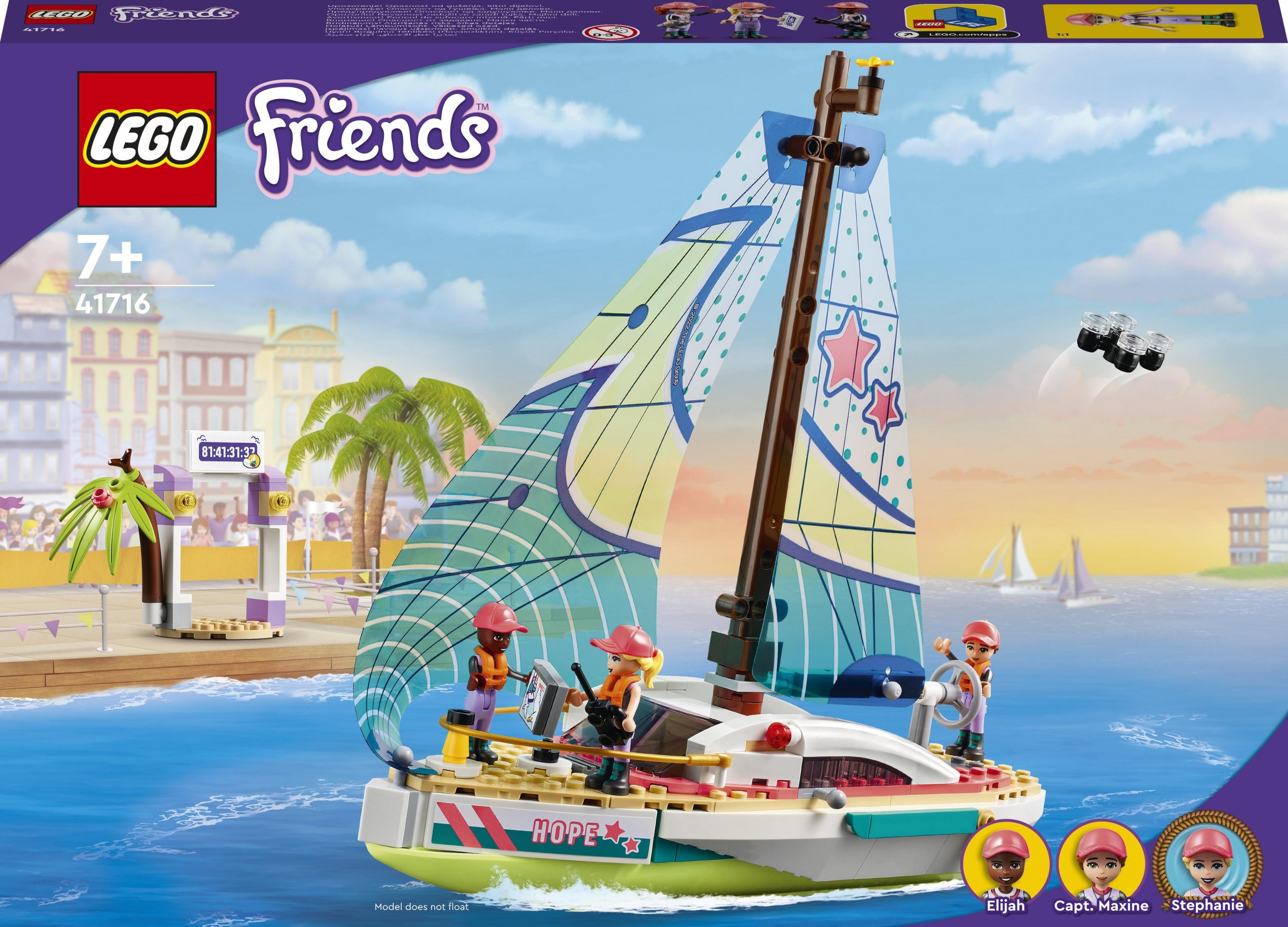 LEGO Friends Stephanie i przygoda pod zaglami (41716) 41716 (5702017154152) LEGO konstruktors