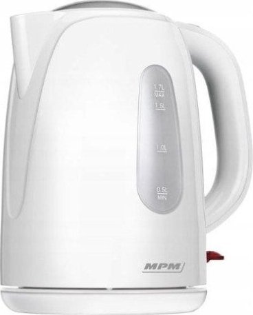 MPM Cordless kettle MCZ-105, white, 1.7 l Elektriskā Tējkanna