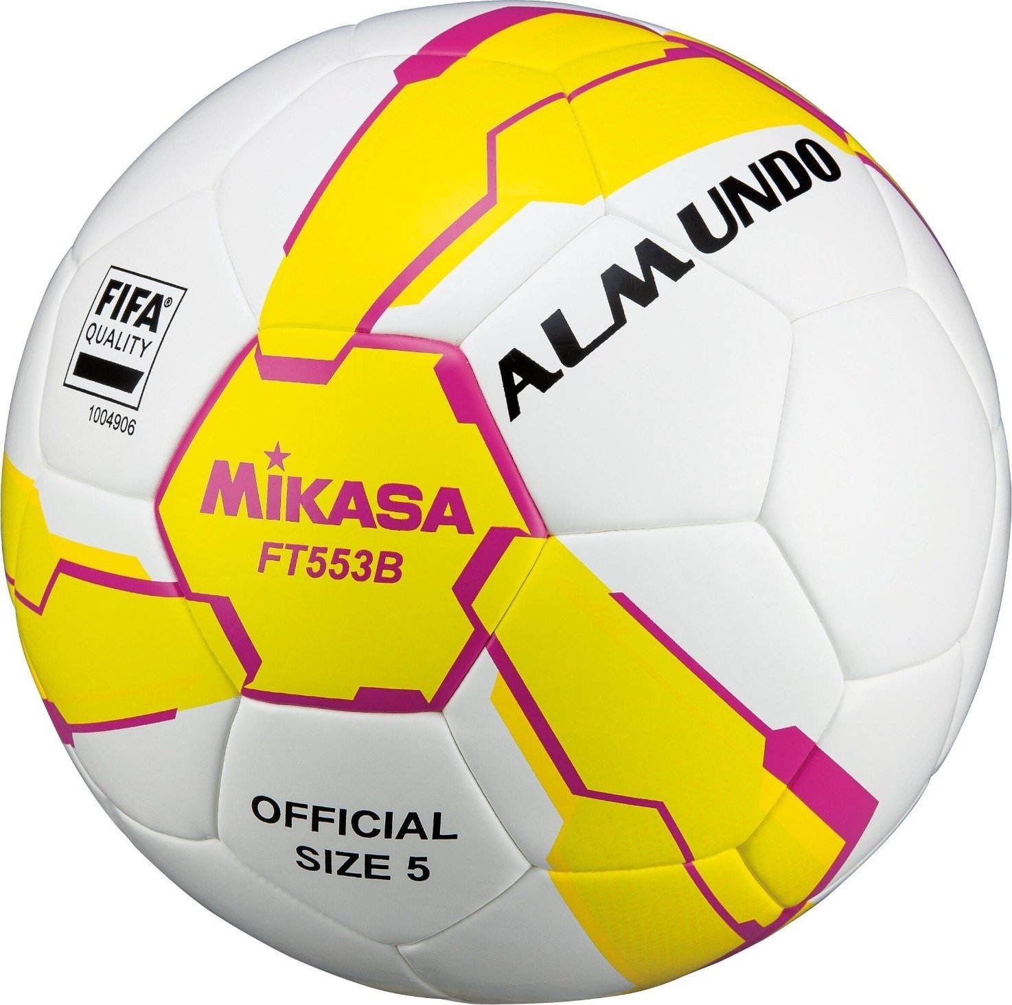 Mikasa Mikasa FT553B-YP FIFA Quality Ball FT553B biale 5 FT553B (4907225841721) bumba