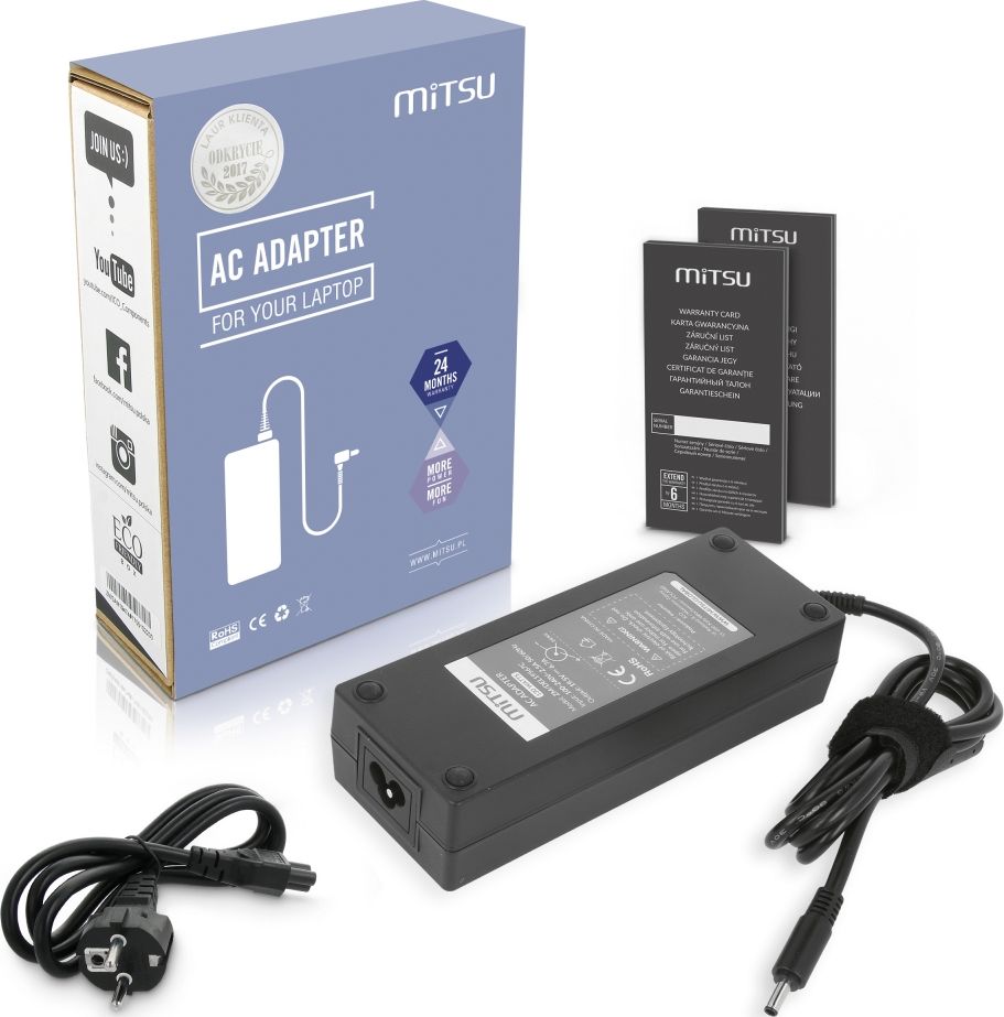 #MITSU AC ADAPTER DELL 19.5V 6.7A (4.5X3)130W portatīvo datoru lādētājs