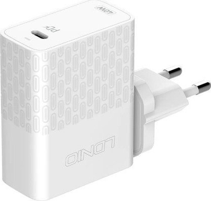 Wall charger LDNIO A1405C USB-C 40W + USB-C - Lightning cable iekārtas lādētājs