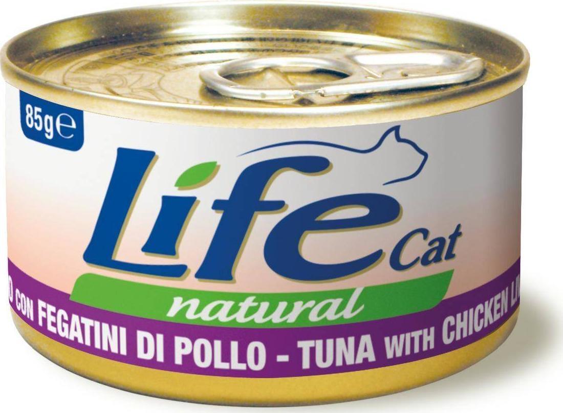 Life Pet Care LIFE CAT pusz.85g TUNA + CHICKEN LIVER /24 110120 (8034105422544) kaķu barība