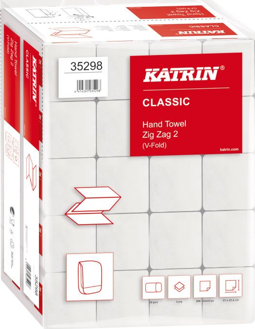 Katrin Katrin Classic - ZZ-fold towel, 2-ply - White