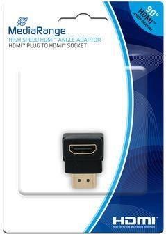 MediaRange HDMI High Speed Winkeladapter 90 degrees  schwarz adapteris