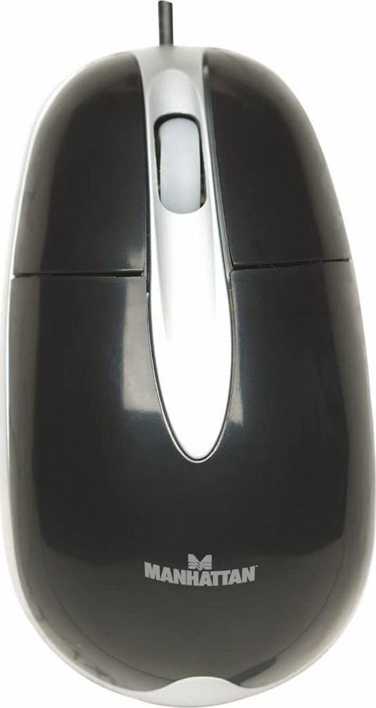 Manhattan Optical Mouse MH3 PS/2 800dpi Black/Silver Datora pele
