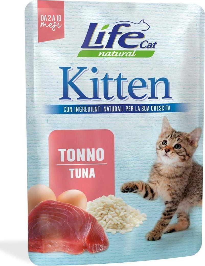 Life Pet Care LIFE CAT sasz.70g KITTEN TUNA /30 10130 (8034105423848) kaķu barība