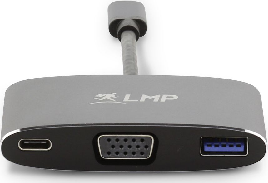 Stacja/replikator LMP USB-C (LMP-USBC-VGA-MA-SG) LMP-USBC-VGA-MA-SG (7640113431822) dock stacijas HDD adapteri