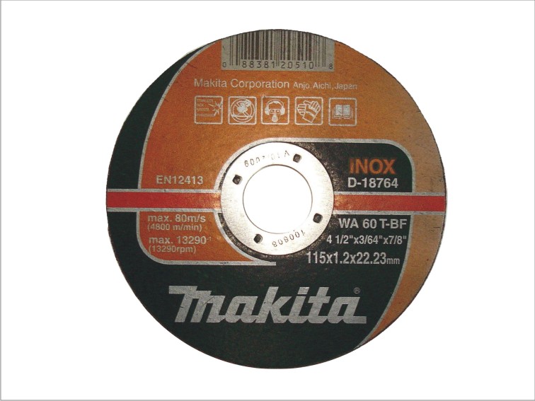 Makita Tarcza do ciecia stali nierdzewnej INOX 115x22,2x1,2mm D-18764