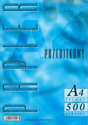 Kreska Papier przebitkowy A4 500 arkuszy KRESKA KRESKA PA53KRS (5905824200061) uzlīmju printeris