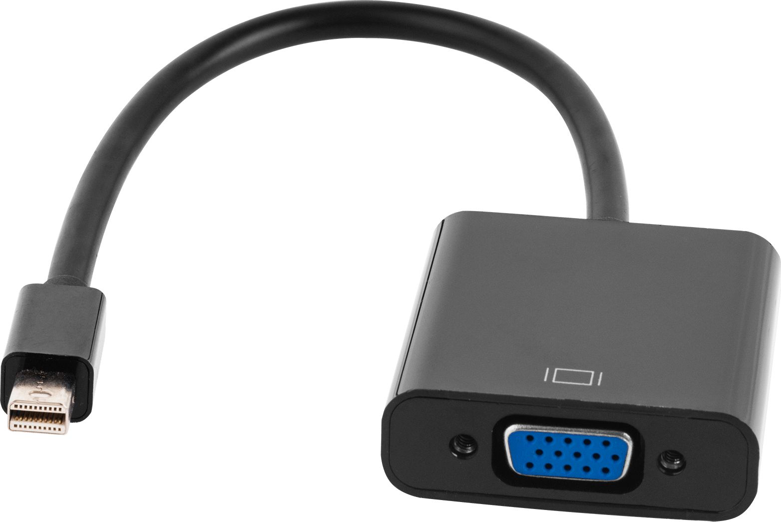 LechPol Mini DisplayPort - D-Sub 0.15m Balts (KOM0848) kabelis video, audio