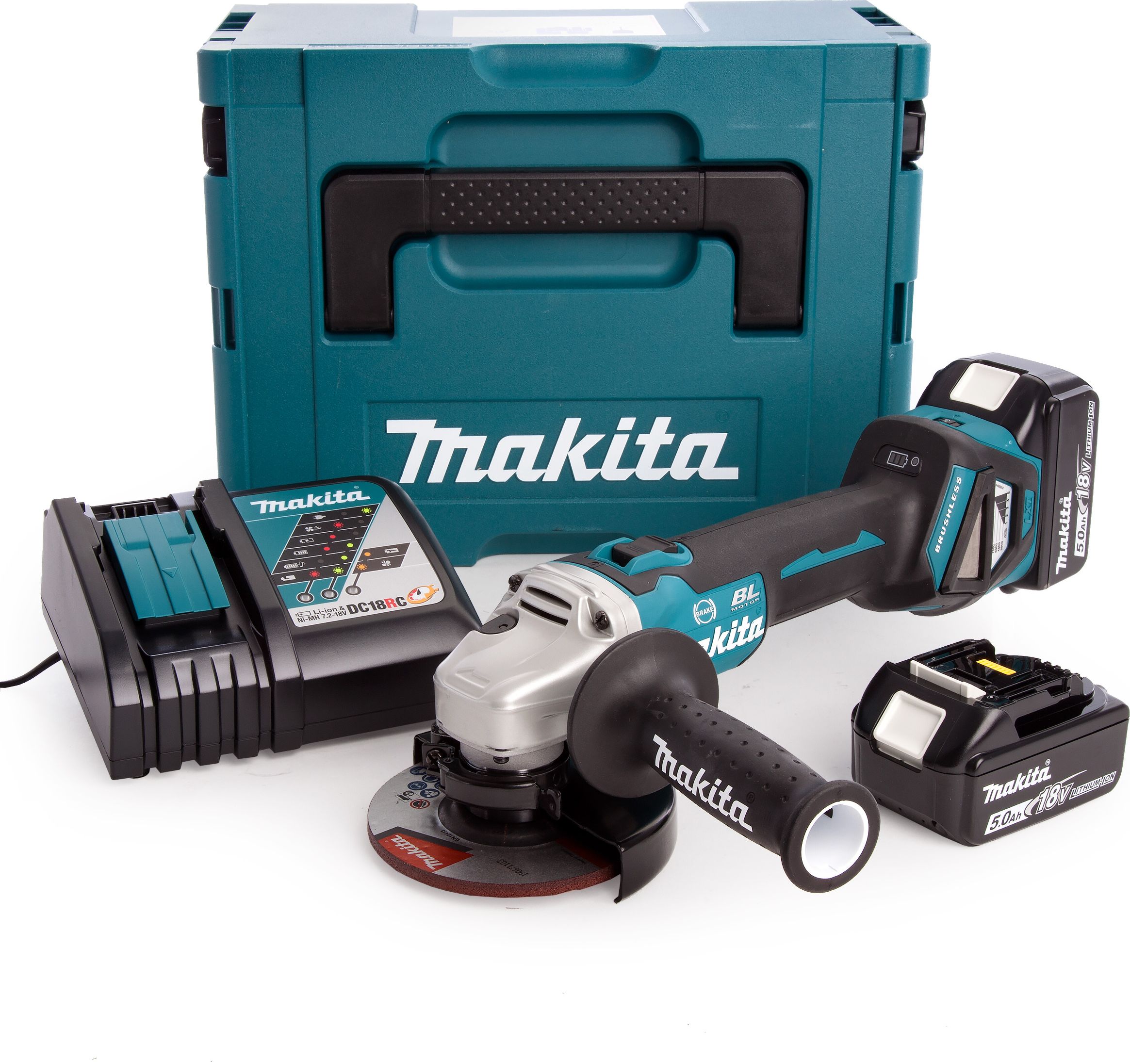 MAKITA DGA504RT3J 18V Slīpmašīna