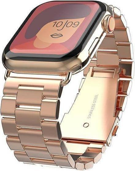 Mercury pasek Metal Apple Watch 42mm różowo złoty|rose gold