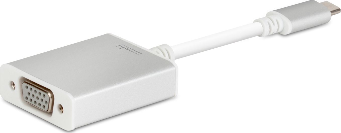 Adapter USB Moshi USB-C - VGA Srebrny  (MI-USBC-VGA) MI-USBC-VGA (4712052318410)