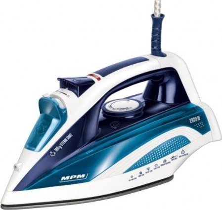 MPM MZE-21/NS Steam Iron 2800 Watt Blue Gludeklis