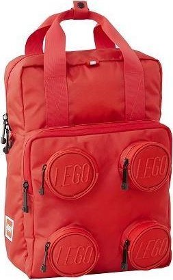 LEGO LEGO Brick 2x2 Backpack 20205-0021 Czerwone 20205-0021 (5711013090807) Skolas somas un penāļi