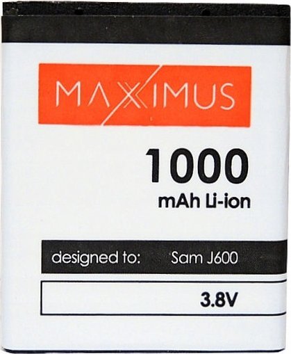 Bateria Maxximus BAT MAXXIMUS SAM J600 1000mAh Li-ion AB483640BU 8862544 (5901313082170) akumulators, baterija mobilajam telefonam