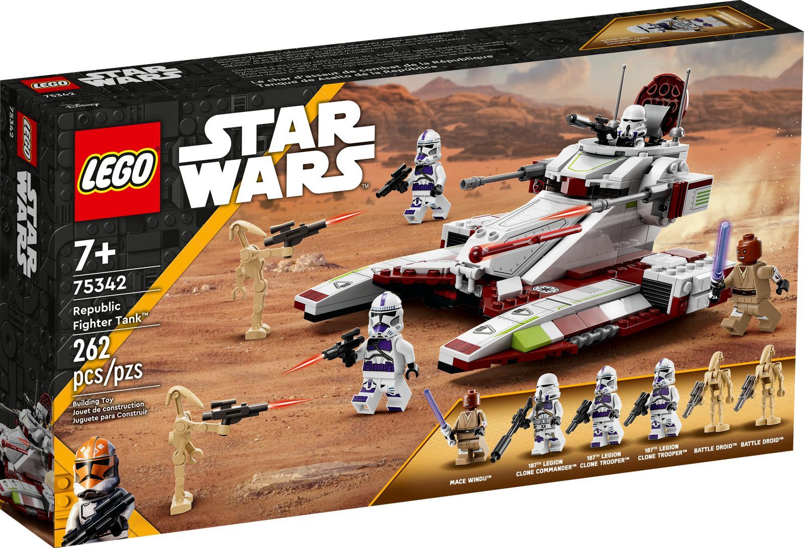 LEGO Star Wars - Republic Fighter Tank (75342) 5702017189659 LEGO konstruktors