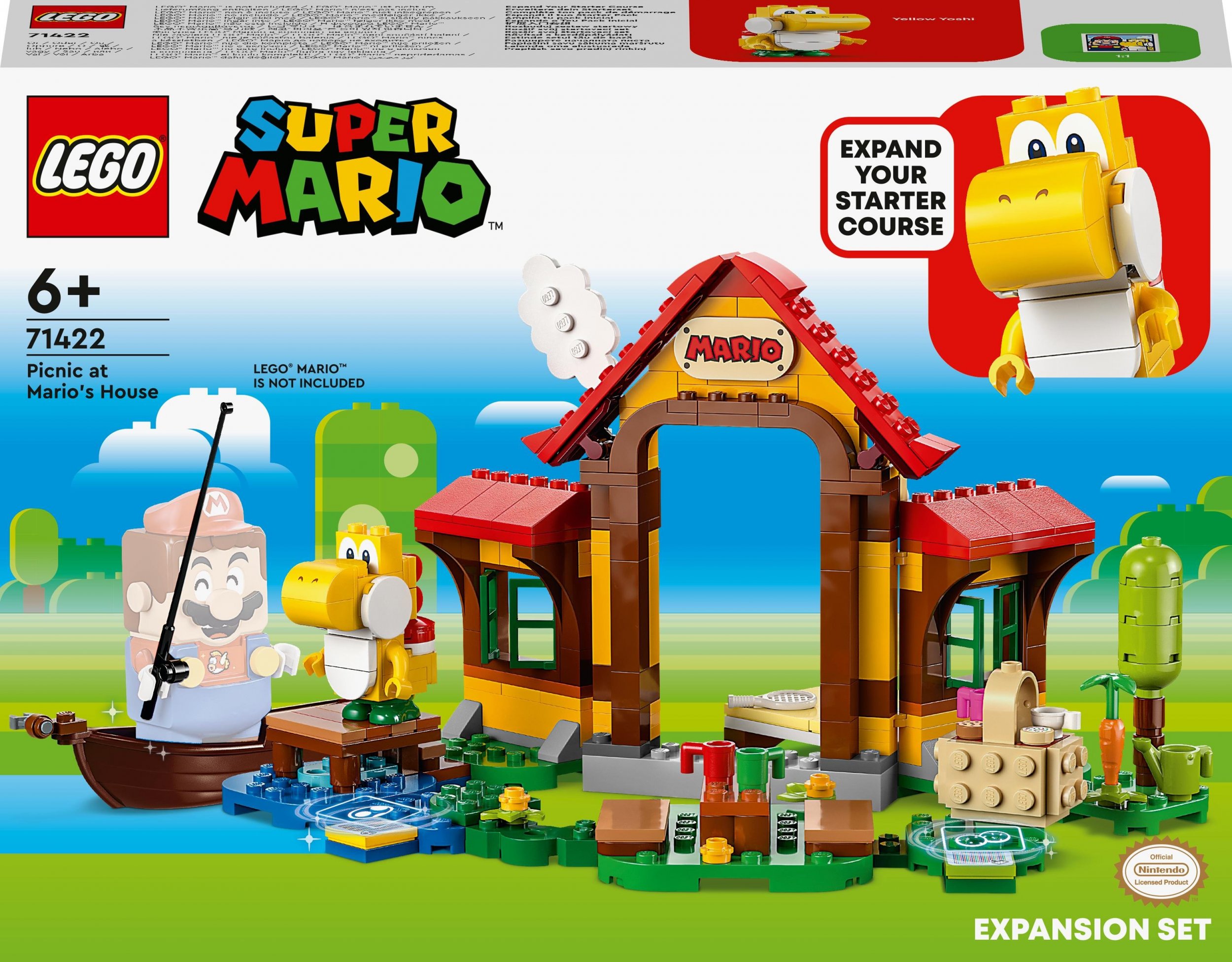 LEGO Super Mario Piknik w domu Mario - zestaw rozszerzajacy (71422) 71422 (5702017415741) LEGO konstruktors