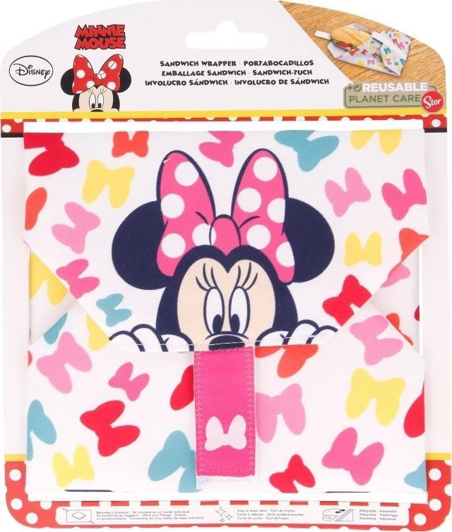 Minnie Mouse Minnie Mouse - Wielorazowa owijka sniadaniowa 42104 (8412497421046) Pārtikas uzglabāšanas piederumi