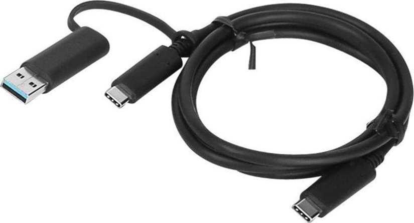 LENOVO HYBRID USB-C WITH USB-A CABLE aksesuārs portatīvajiem datoriem