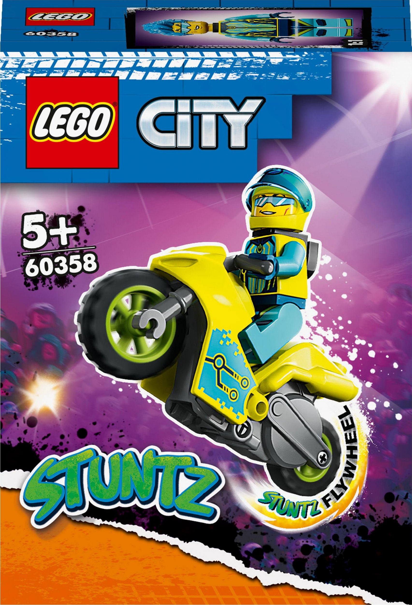 LEGO City Cybermotocykl kaskaderski (60358) LEGO konstruktors