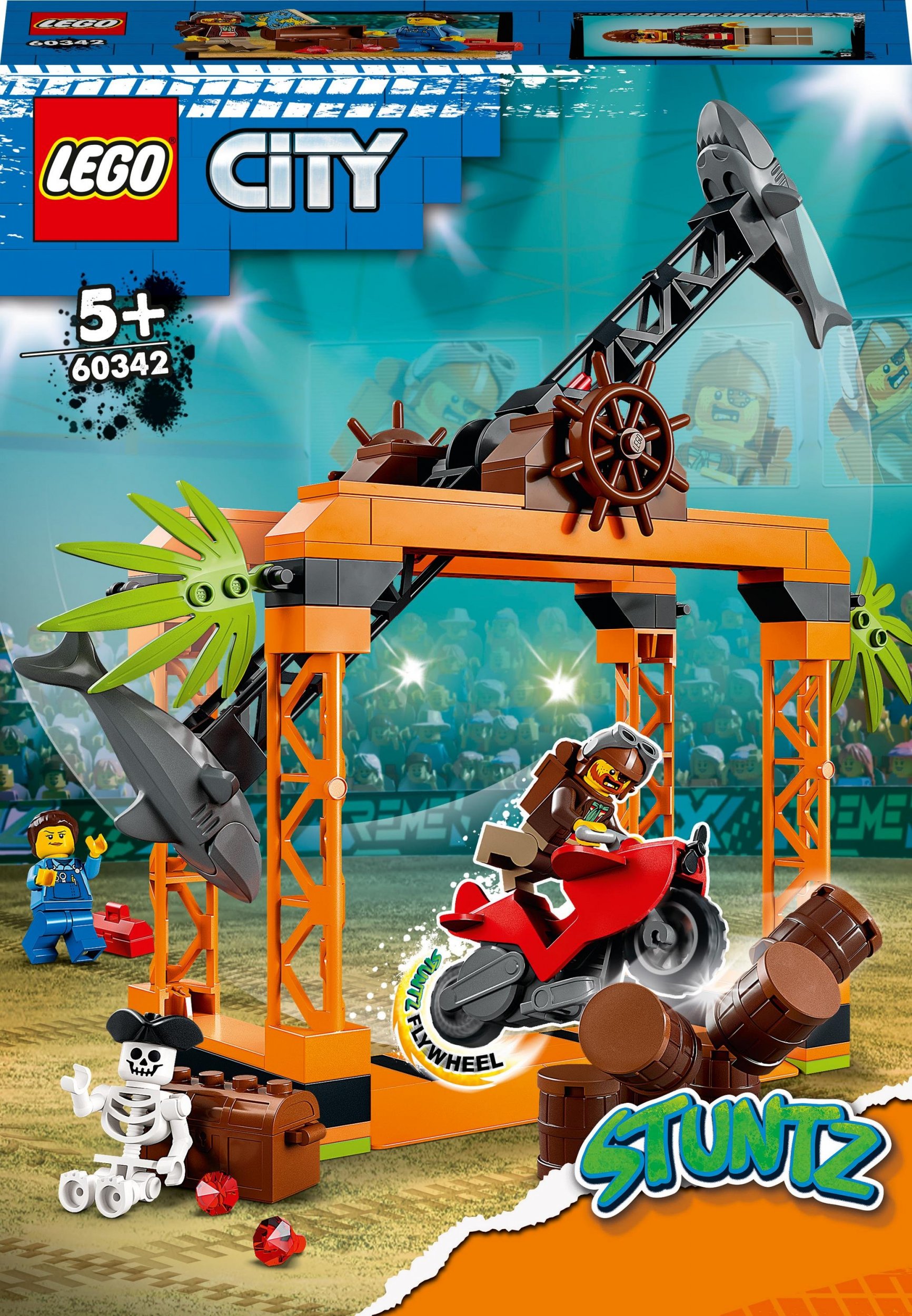 LEGO City 60342 Stunt challenge: shark attack LEGO konstruktors