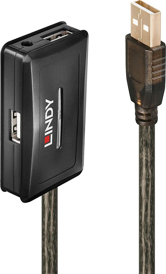 HUB USB Lindy 4x USB-A 2.0 (42634) 42634 (4002888426343) USB centrmezgli