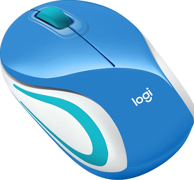 Logitech Wireless Mini Mouse M187 - BLUE - 2.4GHZ - EMEA Datora pele