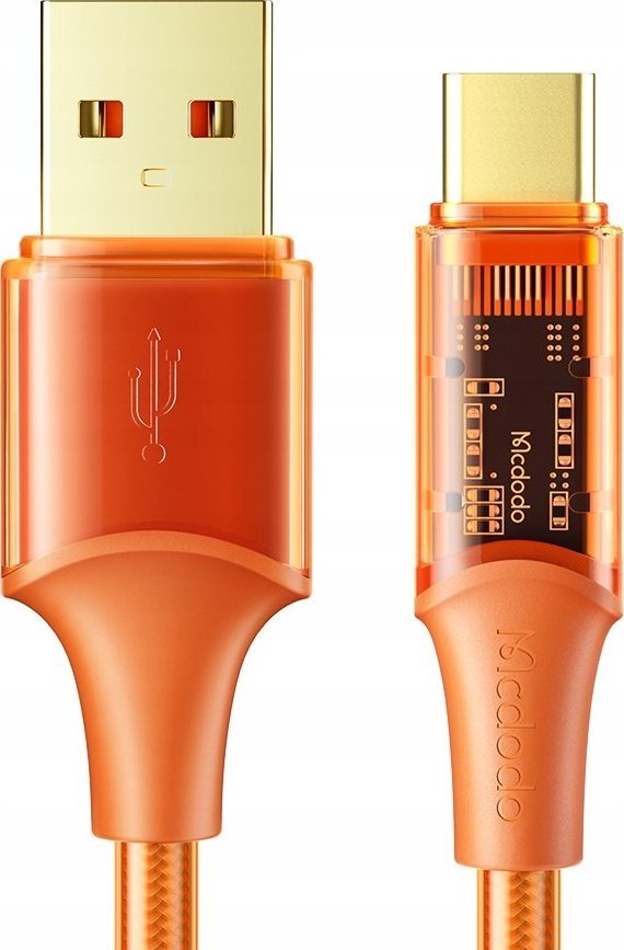 Kabel USB Mcdodo USB-A - USB-C 1.2 m Pomaranczowy (MDD42) MDD42 (6921002620918) USB kabelis