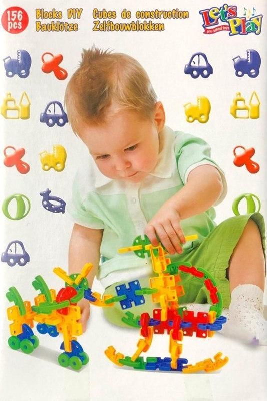Lets play Let's Play - Zestaw klockow konstrukcyjnych dla dzieci (Zestaw 1) 8711252008325SET1 (5907731988933) konstruktors
