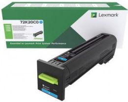 Lexmark 72K20C0 8000 pages Cyan Lasertoner & Patrone (72K20C0) toneris