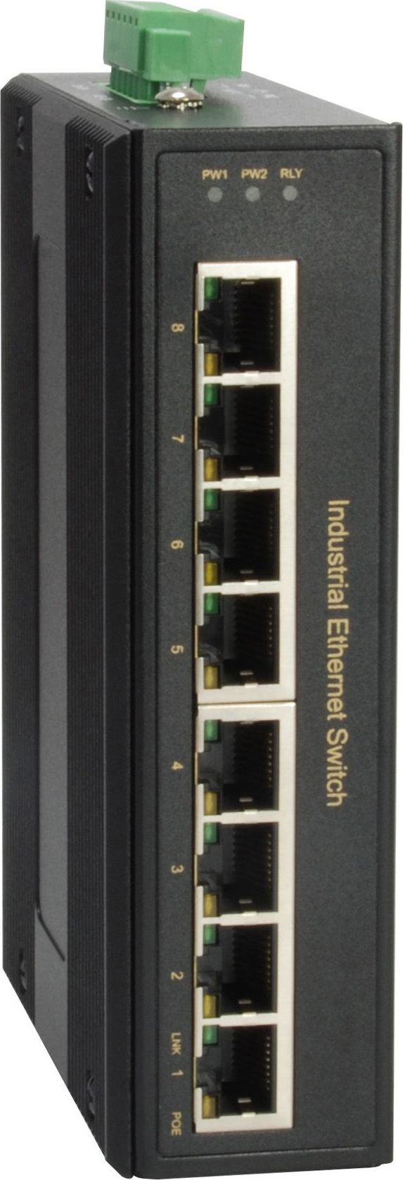 8-Port Gigabit PoE Ind. Switch - Switch - 1 Gbps - IGP-0801 komutators