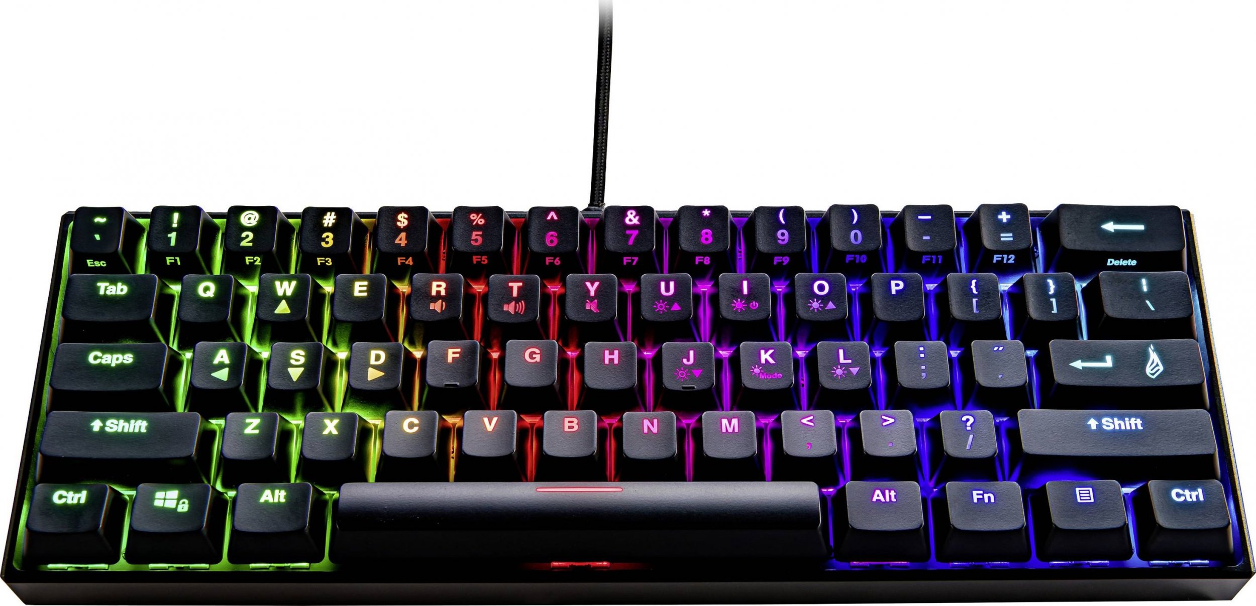 SureFire KingPin M1 60% RGB QWERTY Wired Gaming Keyboard English klaviatūra