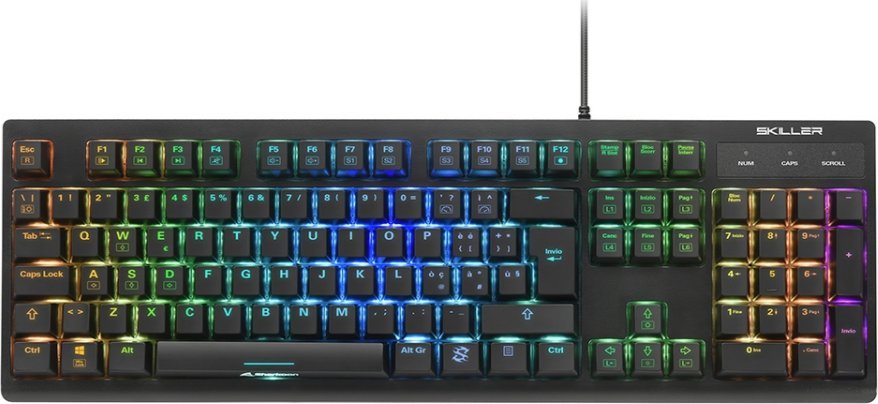 IT layout - Sharkoon SKILLER SGK30, gaming keyboard (black, Huano Red) klaviatūra