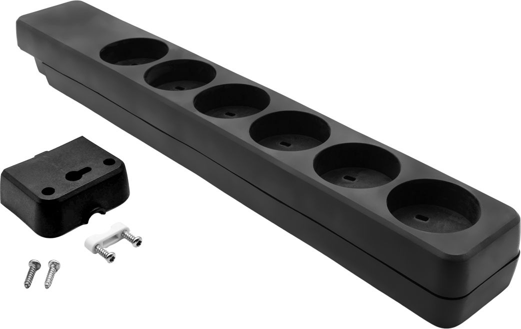 Listwa zasilajaca ProXtend Danish IT Power Strip 6-way 6 gniazd czarna (KIT6-0B) elektrības pagarinātājs