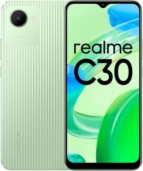 Smartfon Realme C30 3/32GB Dual SIM Zielony  (7449983) 7449983 (6941399092228) Mobilais Telefons