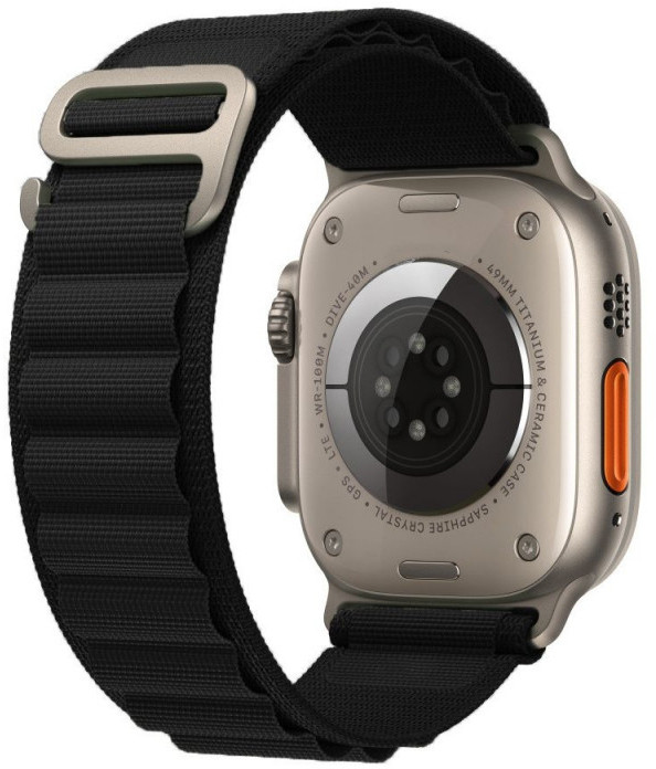 Tech-Protect watch strap Nylon Pro Apple Watch 42/44/45/49mm, black 9490713928370 9490713928370 (9490713928370) Viedais pulkstenis, smartwatch