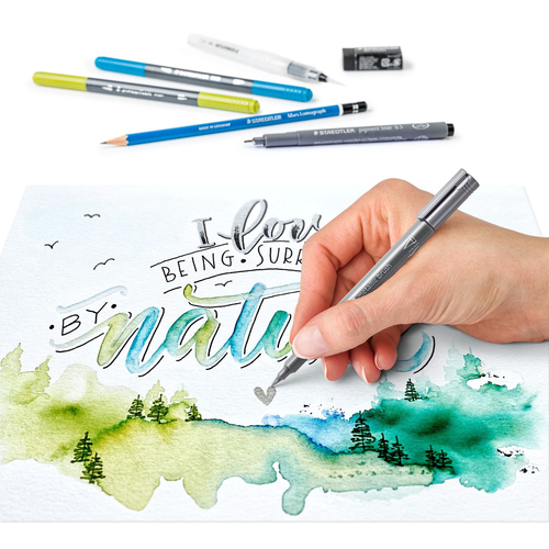 STAEDTLER "Design Journey" Handlettering x Aquarell Set