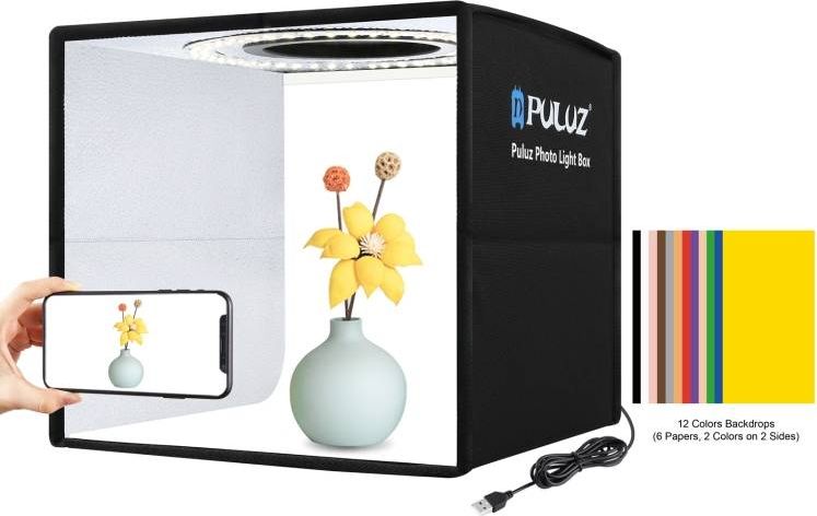 Puluz Photo studio LED 25cm PU5025B foto, video aksesuāri