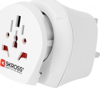 Skross Adapter podrozny Combo swiat Wielka Brytania - Wyjscie, typ Wtyk UK 1.500231-E (7640166320272) TV aksesuāri