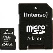 Intenso microSDXC Cards    256GB Class 10 UHS-I Premium atmiņas karte