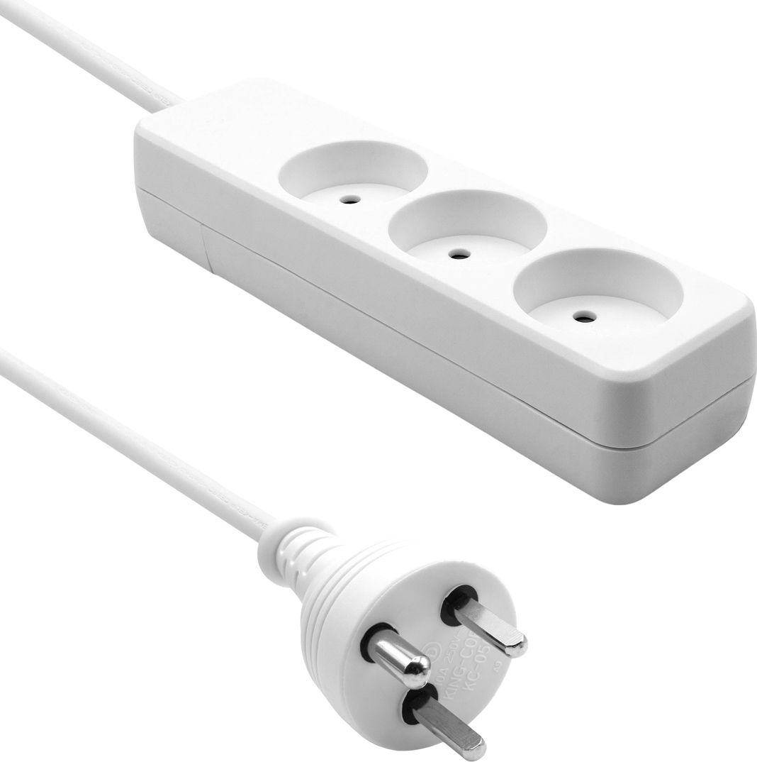 Listwa zasilajaca ProXtend Danish Power Strip 3-way 3 gniazda 15 m biala (K3-KIT15W) elektrības pagarinātājs