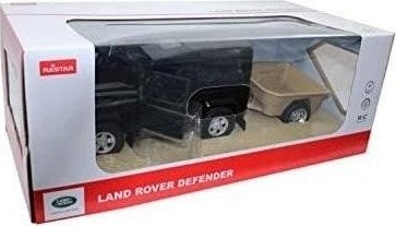 Rastar 1:14 Land Rover Defender akmulator + przyczepa 487308 (5901384731069)
