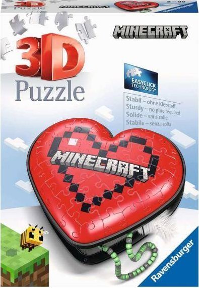 Ravensburger Puzzle 3D 54el Serce Minecraft 112852 Ravensburger RAP 112852 (4005556112852) puzle, puzzle