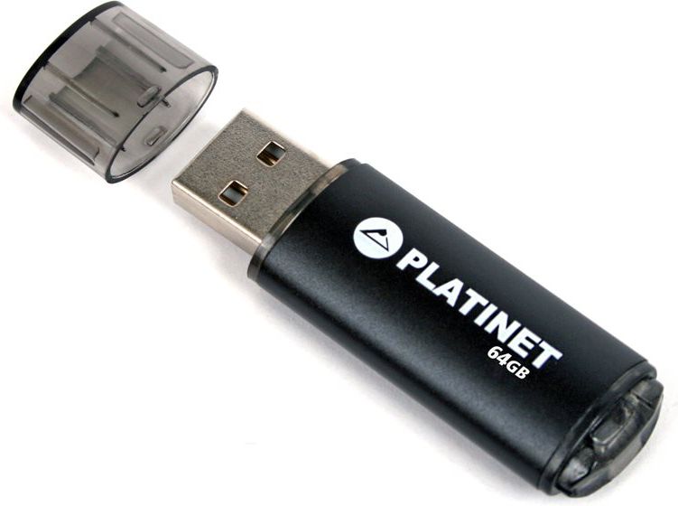 Platinet PMFE64 X-DEPO 64GB USB 2.0 Zibatmiņa Melna USB Flash atmiņa