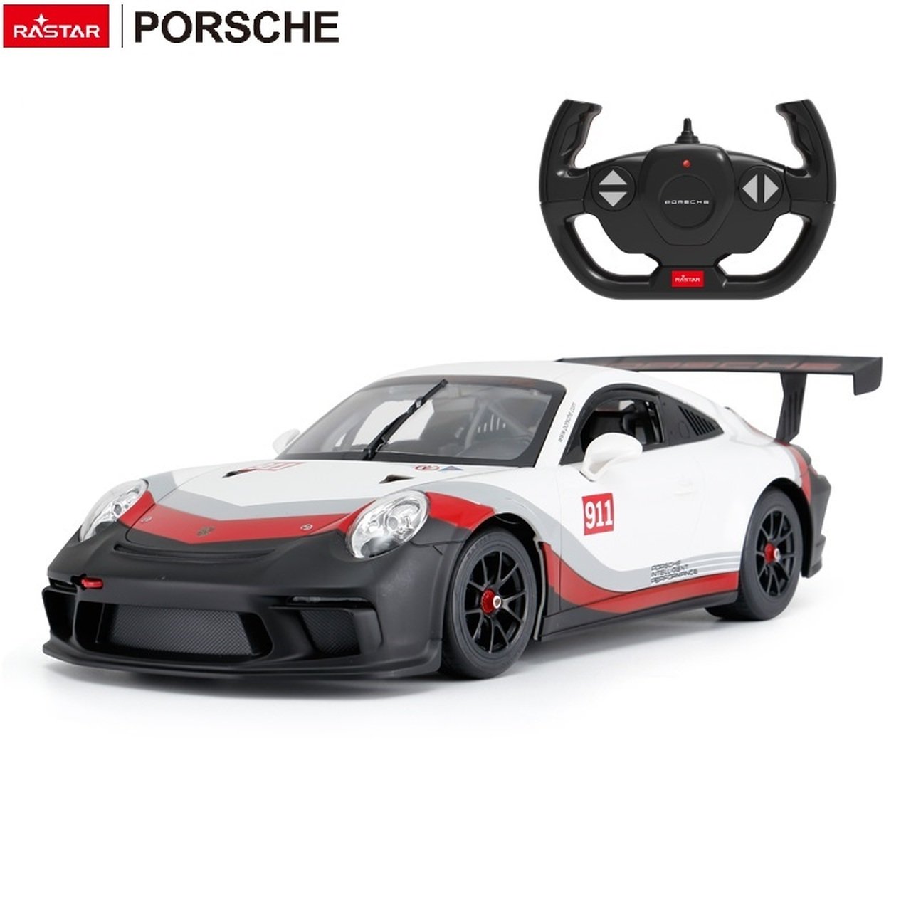 Rastar Porsche 911 GT3 CUP R/C Rotaļu Automašina 1:14 ZRC.75900.BIA (6930751313439) Radiovadāmā rotaļlieta