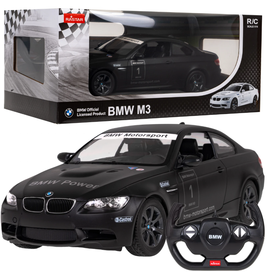 Rastar BMW M3 R/C  Rotaļu mašīna 1:14 ZRC.48000.CZ (6930751306813) Radiovadāmā rotaļlieta